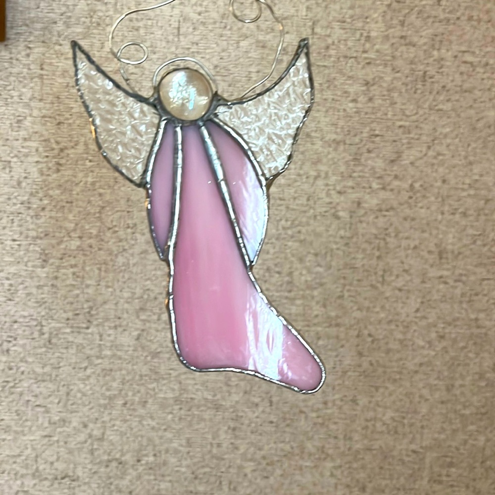 Angel stained glass
